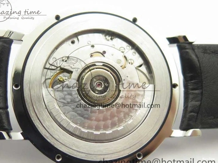 MIROTIME 0404 Portofino Automatic SS TWF 1:1 Best Edition Black Dial on Black Leather Strap A TravelReady 7199